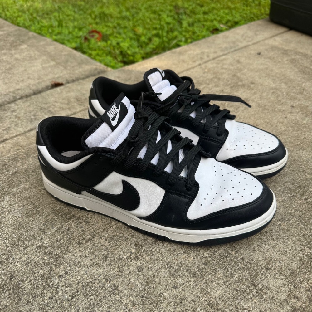 Nike Dunk Low Retro Mens 12 Black White Panda DD1391-100 Streetwear Sneaker